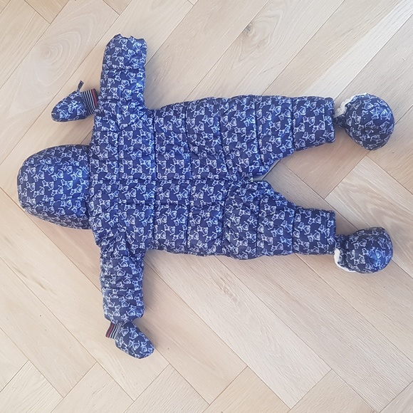 Toasty-Dry Puffy Suit, Winter Snowsuit, blue, size 6m - Picture 6 of 6